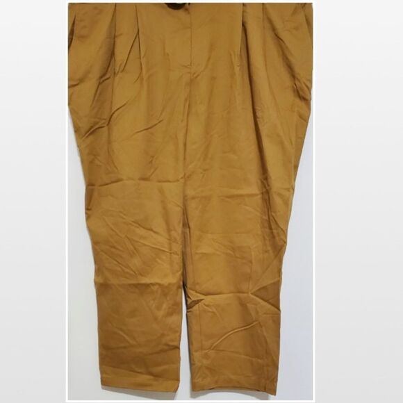 New Earth Tone Mid-rise Tapered Leg Ankle Plus Pants - Picture 6 of 16